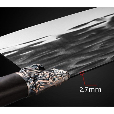 Dao Chặt Xương Nhật Bản Đầu Rồng Thép Không Gỉ Siêu Bền