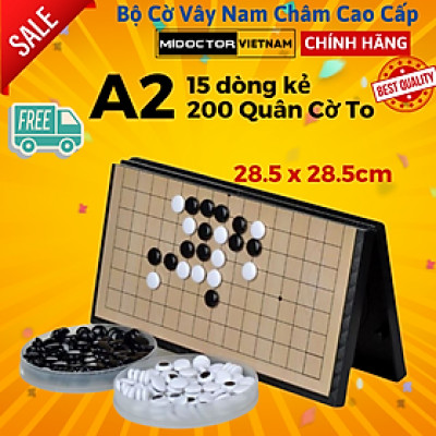 Bộ cờ vây nam châm cao cấp, kiêm cờ ca-rô chính hãng miDoctor