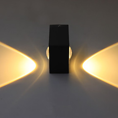 Đèn Trang Trí Gắn Tường Ngoài Trời DNT12_6 6w Ánh Sáng Vàng Ấm Áp