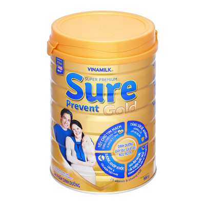Sữa bột Vinamilk Sure Prevent Gold giúp hệ xương khớp chắc khỏe lon 900g