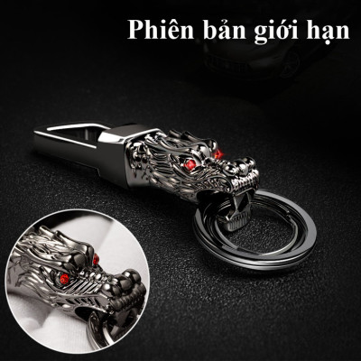 Móc Treo Chìa Khóa Oto Xe Máy ZB-8773 Hình Đầu Rồng Mắt Ngọc Cực Chất ( giao màu ngẫu nhiên )