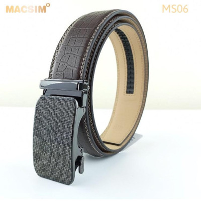 Thắt lưng nam da thật cao cấp nhãn hiệu Macsim MS06
