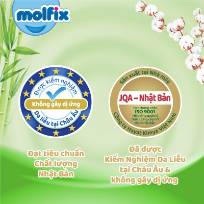 Combo 3 Tã/bỉm quần Molfix Thiên nhiên Super Jumbo M60/L52/XL42/XXL38