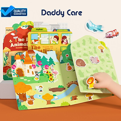 Hình Dán Sticker Cho Bé dùng nhiều lần Mideer Reusable Jelly Sticker Set 3 chủ đề