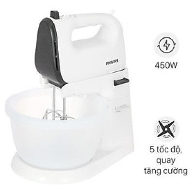 Máy Đánh Trứng Philips HR3745/00 thế hệ mới |450W| nhanh hơn tới 25% - Hàng Chính Hãng