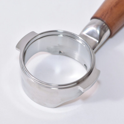 Feepie tay cầm gỗ pha espresso không đáy 58mm 2 tai thông dụng