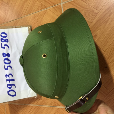 Mũ cối tàu lòng vàng cốt phíp không ngấm nước vải gabadin tô châu 