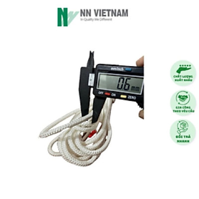 Dây dù tròn trắng dùng căng liều, lưới che nắng siêu bền, chắc chắn - Loại 6ly và 8ly