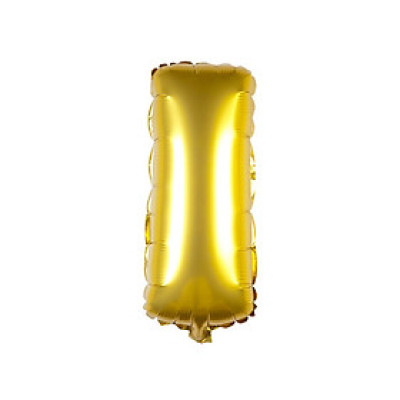 Bong bóng chữ cái màu vàng 35 cm (chọn chữ A - Z)