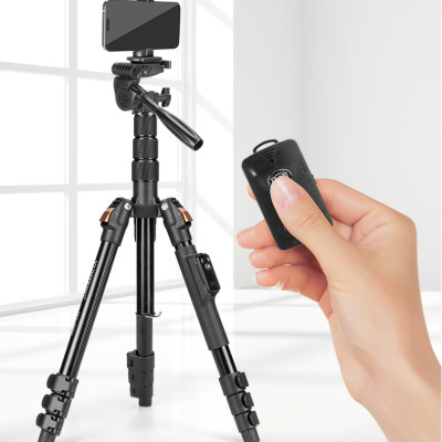 Tripod Yunteng VCT-190 - Chân Đế Máy Ảnh, Điện Thoại ,Tháo Rời Làm Gậy Selfie Kèm Remote Bluetooth - Hàng Chính Hãng