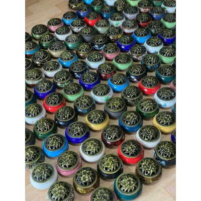 Lư Xông Đốt Trầm Hương Gốm Sứ Men Rạn Ngọc Chất Lượng Cao - HÀNG CHÍNH HÃNG MINIIN