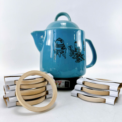 Combo 2 vòng Sứ ấm Sắc Thuốc, Cô Đặc Dùng Cho Các Loại siêu thuốc tự động (Loại Mài nhẵn), hàng nhập khẩu chính hãng