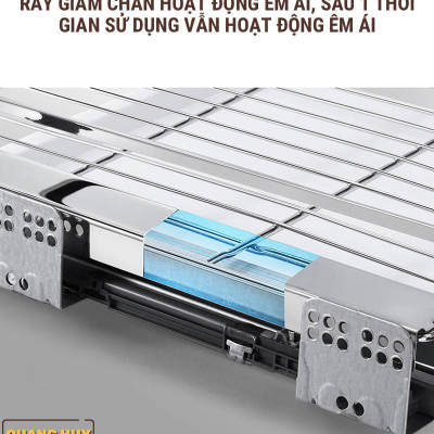 Giá xoong nồi inox 304 nan dẹt cho tủ bếp bảo hành vĩnh viễn han gỉ