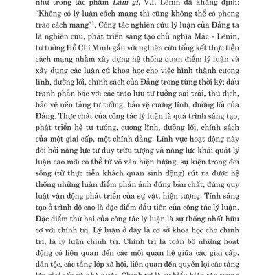 Công tác tư tưởng và những vấn đề đặt ra với công tác tư tưởng trong thời kỳ phát triển mới của đất nước ( Xuất bản lần thứ hai có chỉnh sửa)