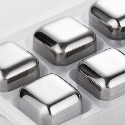 Đá lạnh không tan 8 viên (hình bầu) inox 304-16x11x3.5cm