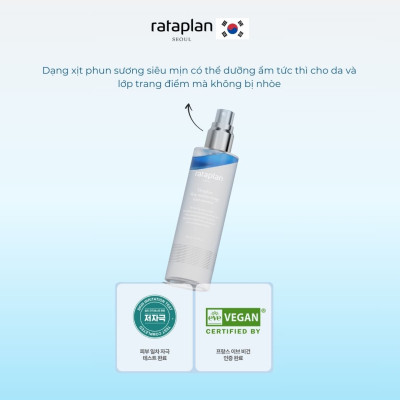 Tinh chất dưỡng ẩm sâu Donghae RATAPLAN dạng xịt, cấp nước tức thì, làm sáng da và tăng độ đàn hồi 110ml