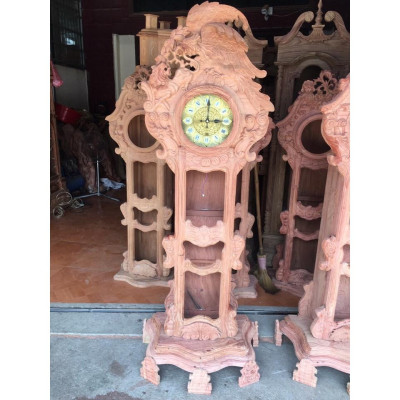 Đồng hồ cây Anh hùng tương ngộ gỗ hương đá