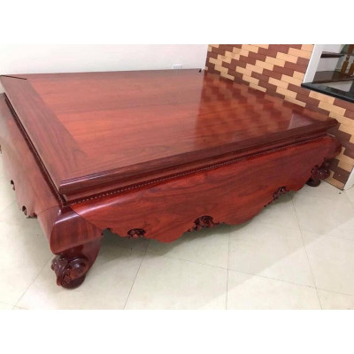 Sập gụ Nam Phi dạ trơn giá tận xưởng kt 1m8 x 2m2