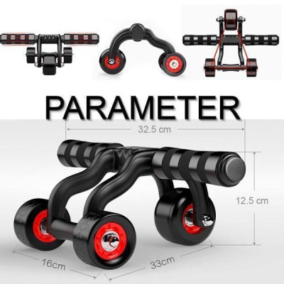 Con Lăn 4 Bánh Tập Cơ Bụng Ab Roller