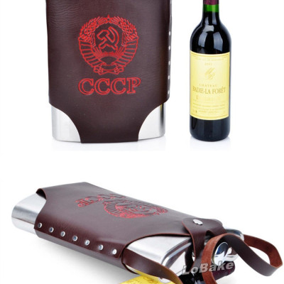 Bình inox in Hình CCCP Dung Tích 1L 1,5L - 2L - 3,5L - 5L Tặng Kèm Bao Da 