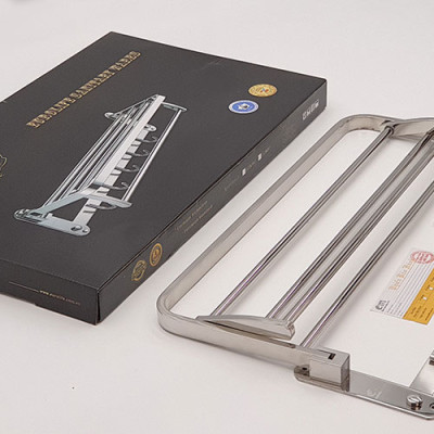 Kệ treo khăn tắm Inox SUS 304 đa chức năng Eurolife EL-B6 (Trắng bạc)