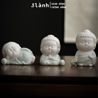 Đế Cắm Nhang Trầm Hương Tượng Phật Gốm Sứ Cao Cấp Dáng Đứng, Nằm, Thiền 3 Lành Trang Trí Tâm Linh Thờ Cúng