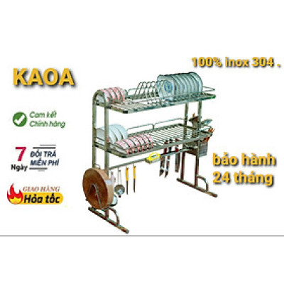 Kệ để bát đĩa đa năng thông minh . Giá để đồ chén đĩa trên bồn rửa bát ( inox 304 không rỉ)