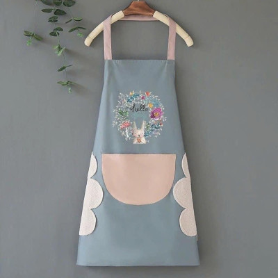 Tạp Dề Hoa Cúc Nấu Ăn Đa Năng Kèm Lau Tay, Chống Thấm - Tạp Dề Chống Thấm Nước (47x 70x 72 cm) Chống Nước Đồng