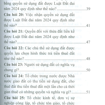 200 Câu Hỏi Và Trả Lời Về Luật Đất Đai Năm 2024 (Sách chuyên khảo) - ThS. NCS. Tạ Đình Tuyên, ThS. Nguyễn Hải Phượng