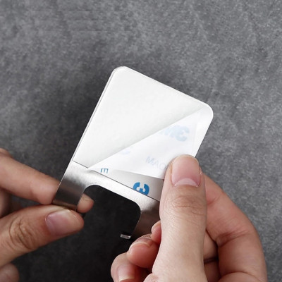 Giá Móc Inox Dán Tường Treo Cây Cạo Râu Phòng Vệ Sinh, Móc Treo Tường Đa Năng, Sạch Sẽ, Khô Ráo, Tiện Dụng. TakyHome 2011