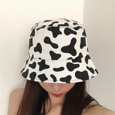 Nón kết lưỡi trai  họa tiết bò sữa phong cách Ulzzang Unisex