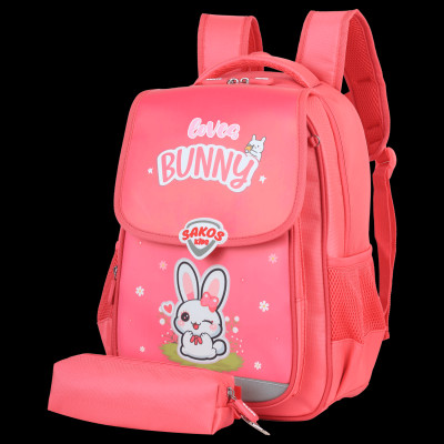Ba Lô Học Sinh Kid Conezo Kèm Bóp Viết - Sakos SBO021LBNG00 - Love Bunny