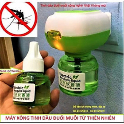 MÁY XÔNG TINH DẦU ĐUỔI MUỖI TẶNG LỌ TINH DẦU CAO CẤP