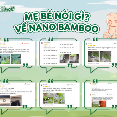 [Chính Hãng][Ảnh Thật] Tã/Bỉm Quần Nano Bamboo sợi tre thiên nhiên size XXXL (>18  kg) 44(+3) miềng