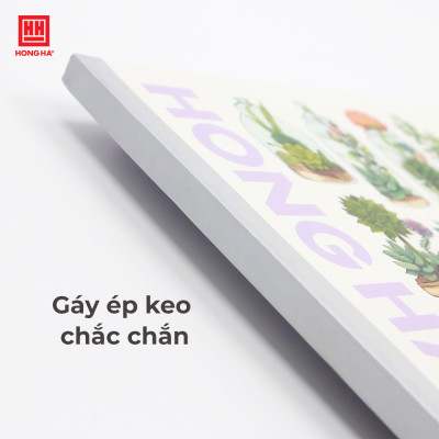 Vở kẻ ngang 200 trang ép keo dán gáy Oxygen Hồng Hà - 1092