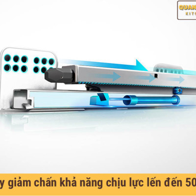 Giá xoong nồi inox 304 nan dẹt cho tủ bếp bảo hành vĩnh viễn han gỉ