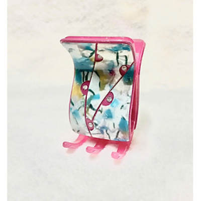 Kẹp tóc càng cua 2 lớp đính hột xoàn xịn - Kẹp tóc thời trang Hàn Quốc cao cấp