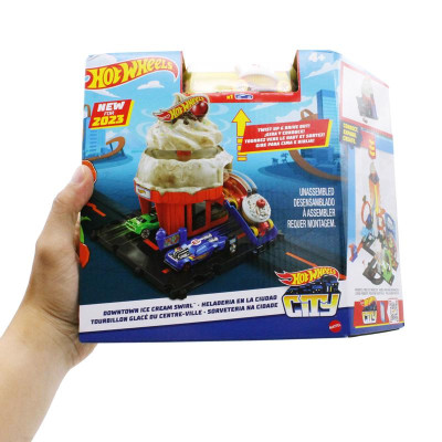 Đồ Chơi Mô Hình Tiệm Bán Kem - Hot Wheels City HKX38/HDR24