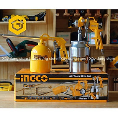 BỘ DỤNG CỤ DÙNG KHÍ 5 MÓN INGCO AKT0051-3 - HÀNG CHÍNH HÃNG