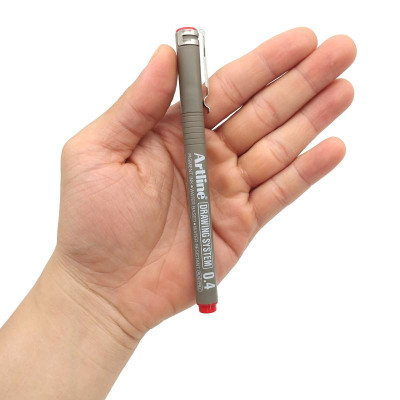 Bút Vẽ Kỹ Thuật 0.4 mm - Artline EK-234-RD - Màu Đỏ