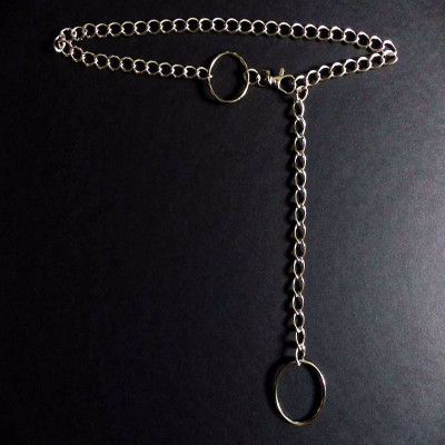 Thắt lưng xích belt xích vòng tròn lớn retro phong cách Âu Mỹ cá tính