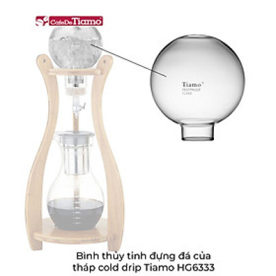 Bình thủy tinh đựng đá của tháp cold drip Tiamo HG6333 