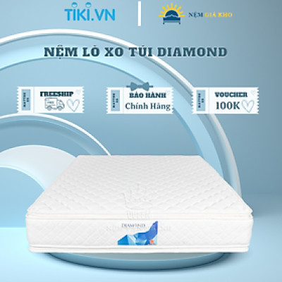 Nệm lò xo túi Diamond Vạn Thành