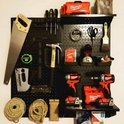Bảng Treo Đồ Nghề Pegboard Cơ Khí SMLIFE D1 Black - Lưu Trữ Trưng Bày Dụng Cụ Sửa Chữa Thông Minh Dễ Tìm Kiếm