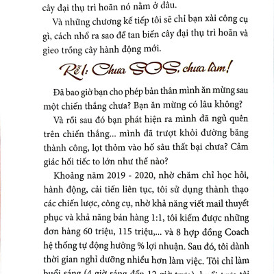 Đại Lộ Hành Động - Xóa Trì Hoãn Tạo Thành Công