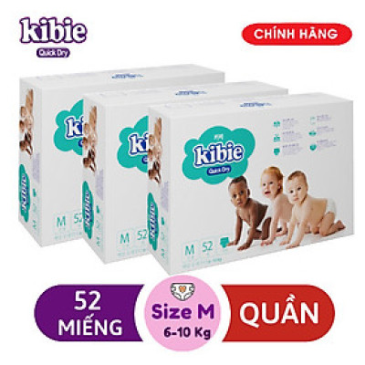 [COMBO 3 BỊCH] Bỉm - Tã quần Kibie Hàn Quốc size M