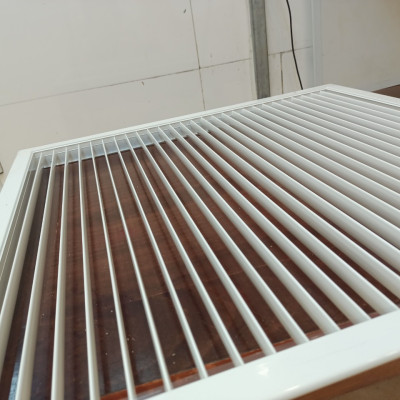 Cửa gios thông gió 350x350mm dạng nan bầu dục,cửa thông gió lắp lỗ thoáng