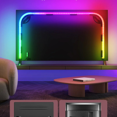 Dây Đèn LED gắn sau màn hình Govee RGBIC Neon TV Backlight H61B2 (45-75") | Nháy theo nhạc hơn 16 triệu màu tuyệt đỉnh