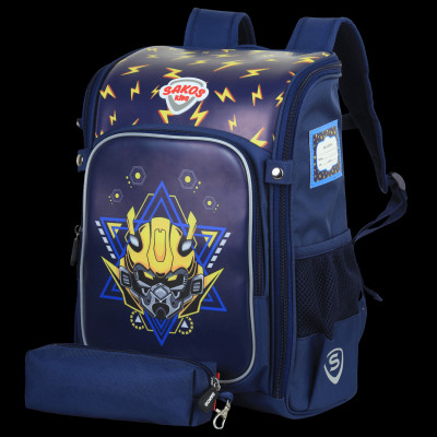 Ba Lô Học Sinh Kid Bingo Kèm Bóp Viết - Sakos SBO020TRNG00 - Transfomer Robot