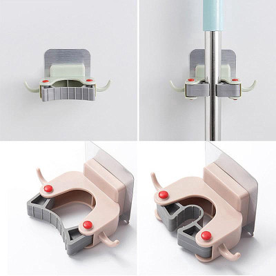 Móc dính treo chổi lau nhà tiện dụng